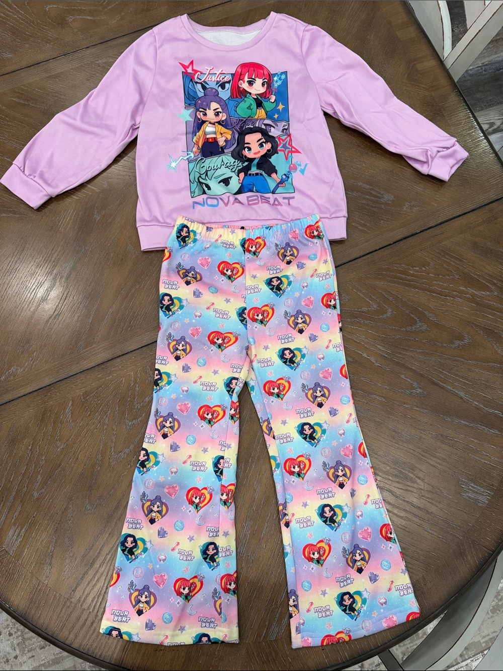 SHEIN Pink Huntrix Girls Matching Set